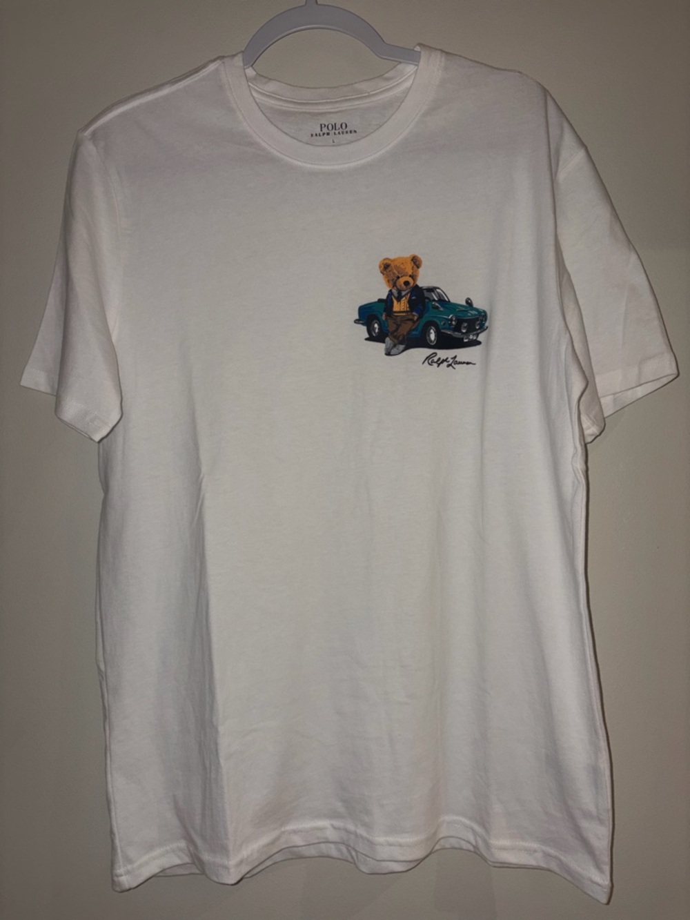 Polo Ralph Lauren "Polo Bear" Graphic Tee - Men's Large (White)